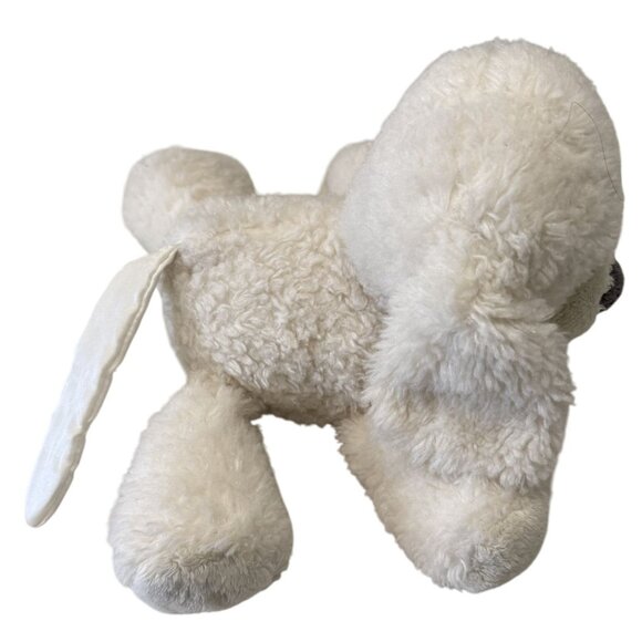 Baby GUND Fluffey Plush White Puppy Dog Stuffed Animal Soft Gift Nursery Decor - Picture 2 of 5